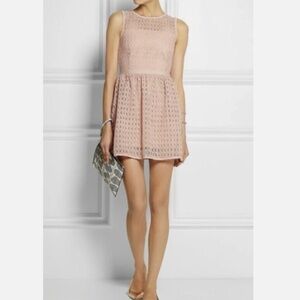 MAJE Elixir Broderie Anglaise Organza Mini Dress Size Small